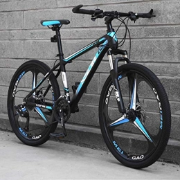 Alqn Bicicletas de montaña Alqn Bicicleta de montaña para adultos, bicicleta con marco de acero de alto carbono, bicicletas para motos de nieve, bicicletas de playa con doble freno de disco, ruedas de 24 pulgadas, E, 24 velocida