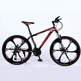 Alqn Bicicleta Alqn Bicicleta de montaña para adultos, bicicleta de motos de nieve en la playa, bicicletas de doble freno de disco, bicicletas con ruedas de aleacin de aluminio de 26 pulgadas, hombre mujer de uso