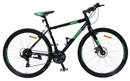amiGO Bicicletas de montaña Amigo Control - Bicicleta de montaña para hombre y mujer - 28 pulgadas - Shimano 21 velocidades - adecuado a partir de 160 cm - con freno de mano, freno de disco y soporte - Negro / Verde