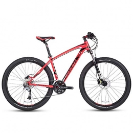 AZYQ Bicicletas de montaña AZYQ Bicicletas de montaña de 27 velocidades, bicicleta de montaña rgida Big Wheels de 27.5 pulgadas, bicicleta de montaña para hombres adultos con marco de aluminio para hombres, blanco, rojo