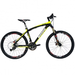 BEIOU Bicicletas de montaña BEIOU® Toray T700 Fibra de Carbono Completo para Bicicleta de montaña Bicicleta MTB 27 Velocidad Rueda de 26 Pulgadas Shimano 370 CB004, Verde