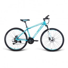 Yuxiaoo Bicicleta Bicicleta, bicicleta de montaña de 21 velocidades, bicicleta de choque, con marco de aleación de aluminio y ruedas de 26 pulgadas, para adultos y adolescentes, fácil de instalar, antideslizante