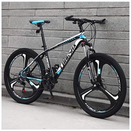 ACDRX Bicicleta Bicicleta, Ciclismo De MontañA, Bicicleta MontañA, Adulto 26 Pulgadas 21 Velocidades Hard Tail Bicicleta, Marco De Acero De Alto Carbono, De Doble Disco De Freno, Black Blue