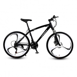 RSJK Bicicleta Bicicleta de bicicleta de montaña para adultos, rueda de aleacin de aluminio de 26 pulgadas, sistema de transmisin 21-27, hombres y mujeres, bicicleta todoterreno, blanco@Fresca rueda de corte ne