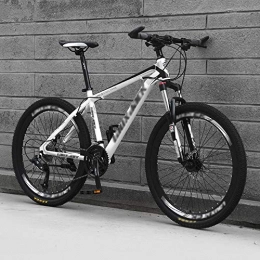 DKZK Bicicletas de montaña Bicicleta De MontaA De 21 / 24 / 27 / 30 Velocidades para Adultos Cuadro De SuspensiN Completa De Aluminio Ligero Horquilla De SuspensiN Freno De Disco