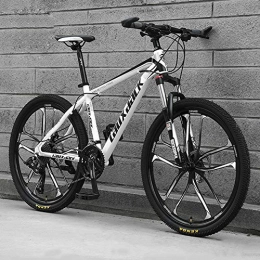 CHJ Bicicletas de montaña Bicicleta de Montaa de 26 Pulgadas con Amortiguadores Duales Y Frenos de Disco Dual, Bicicleta Todoterreno para Adultos de 21 Velocidades, Adecuada para Ciclistas 160-190 Cm