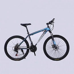 backpacke Bicicleta Bicicleta de montaña Amortiguador de Velocidad Variable Rueda de Corte de Bicicleta de montaña 26 Pulgadas Bicicleta-Gris Azul_24 Pulgadas x 17 Pulgadas