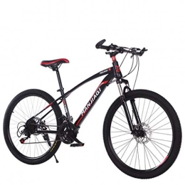WGYEREAM Bicicleta Bicicleta de Montaña, Barranco de bicicletas con suspensión de doble disco de freno delantero 24 velocidades Bicicletas 24" 26" de la montaña, marco de acero al carbono ( Color : A , Size : 24 inch )