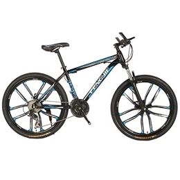LNX Bicicleta Bicicleta de montaña de 24 / 26 pulgadas, frenos de disco doble, bicicleta de cross-country de velocidad variable de acero con alto contenido de carbono, bicicleta para adultos, estudiantes y jóvenes