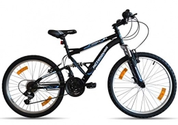 Vlo Bicicleta Bicicleta de montaña de 24 pulgadas con suspensión completa AcTIMOVER 18 V Shimano – Manillas GripshIFT Shimano – Potencia Headset