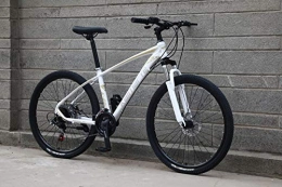 cuzona Bicicleta Bicicleta de montaña de 24 y 26 pulgadas Bicicleta de montaña de aluminio Bicicleta de estudiante Bicicleta de velocidad variable Freno de doble disco Bicicleta de montaña-24_inch_white_24_speed
