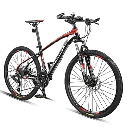  Bicicleta Bicicleta de Montaña de 26 / 27.5 Pulgadas para Hombres y Mujeres Adultos, Bicicleta de Deporte de Montaña con 27 Etapas de Cambio de Velocidad, Marco de Aluminio