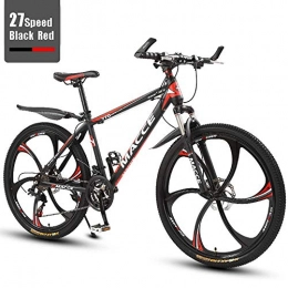 generies Bicicleta Bicicleta de montaña de 26 pulgadas, bicicleta de montaña de acero de alto carbono, bicicleta de montaña con suspensin delantera ajustable, velocidad 21 / 24 / 26.
