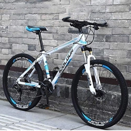 FXMJ Bicicleta Bicicleta De Montaña De 26 Pulgadas para Adultos, Cuadro De Suspensión Completa De Aluminio Ligero, Horquilla De Suspensión, Freno De Disco, A1, 30 Speed