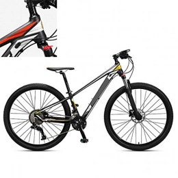 GUOHAPPY Bicicleta Bicicleta de montaña de 29 pulgadas, cambio de velocidad preciso, la cadena no es fcil de caer, estable y segura, adecuada para ciclistas con una altura de 59 pulgadas a 74.8 pulgadas, Black yellow
