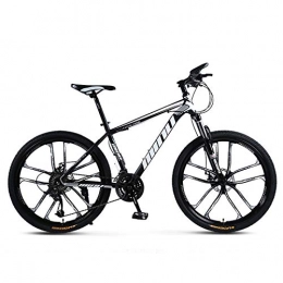 KUKU Bicicleta Bicicleta De Montaña De Acero Con Alto Contenido De Carbono De 26 Pulgadas, Bicicleta De Montaña De Suspensión Total De 21 Velocidades, Adecuada Para Entusiastas De Los Deportes Y El Ciclismo, Negro