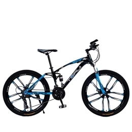 Mountain Bike  Bicicleta de montaña de cross-country de cola suave con doble amortiguación de acero de alto carbono (24 / 26 pulgadas 21 / 24 / 27 velocidades negro azul; negro rojo; negro naranja; negro verde)