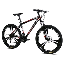 ROCKSHARK Bicicletas de montaña Bicicleta de montaña Hiland 3 / 6 / Multi-Spokes, Shimano 21 velocidades, marco de aluminio de 26 pulgadas, bicicleta de freno de disco para hombre y mujer, bicicleta de montaña
