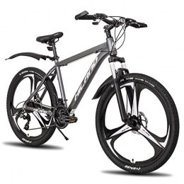 Hiland Bicicletas de montaña Bicicleta de montaña Hiland de Aluminio, 26 Pulgadas, con Cambio Shimano de 24 velocidades, con Frenos de Disco, Ruedas de 3 radios, Cuadro tamaño 18 Bicicleta MTB para jóvenes.