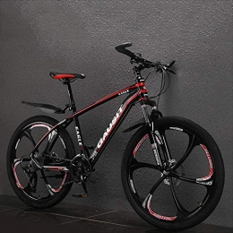 Abrahmliy Bicicleta Bicicleta de montaña Ligera para Hombre Bicicleta de Carretera de 26 Pulgadas con Cuadro de aleación de Aluminio suspensión Delantera Doble Freno de Disco Asiento Ajustable 27 veloc