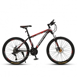 MSG ZY Bicicleta Bicicleta de montaña, marco de acero con alto contenido de carbono, 24 " / 26", 21-30 velocidades | Bicicleta todoterreno con freno de disco doble de suspensión delantera, Sin demora en el cambio