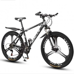 WYLZLIY-Home Bicicletas de montaña Bicicleta de montaña Mountainbike Bicicleta 26" bicicletas de montaña de acero al carbono de absorción de choque de la rueda de la bici Barranco Unidad de doble disco de freno delantero Suspensión 21