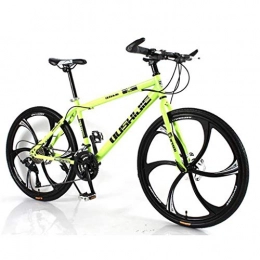 WYLZLIY-Home Bicicleta Bicicleta de montaña Mountainbike Bicicleta 26" bicicletas de montaña de acero al carbono de bicicletas Barranco con la rueda de la Unidad de doble disco de freno delantero Suspensión 21 24 27 velocid