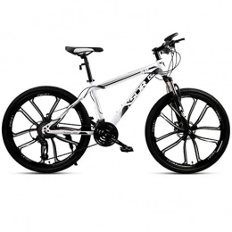 Lxyfc Bicicleta Bicicleta de montaña Mountainbike Bicicleta Bicicleta de montaña, bicicletas de marco de acero al carbono, doble freno de disco delantero y suspensión a prueba de golpes, de 26 pulgadas rueda del mag