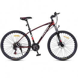 Lxyfc Bicicleta Bicicleta de montaña Mountainbike Bicicleta Bicicleta de montaña / Bicicletas, marco de acero al carbono, suspensión delantera y doble freno de disco de 26 pulgadas, ruedas de radios, 24 de velocidad