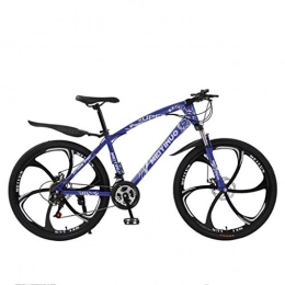 WYLZLIY-Home Bicicletas de montaña Bicicleta de montaña Mountainbike Bicicleta Bicicletas de montaña de acero al carbono de 26" Barranco de bicicletas con suspensión de doble disco de freno delantero, 21 / 24 / 27 velocidades Bicicleta De