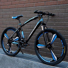 GASLIKE Bicicletas de montaña Bicicleta de montaña para adultos, bicicleta MBT con marco de acero de alto carbono, bicicleta de montaña con asiento ajustable con suspensión delantera, freno de doble disco, B, 26 inch 30 speed