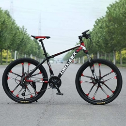 ZRN Bicicleta Bicicleta de montaña para adultos, ruedas de 24 / 26 pulgadas, acero al carbono Bicicleta de montaña Shimanos Bicicleta de 21 / 24 velocidades Bicicleta de montaña con suspensión completa Engranajes Fre