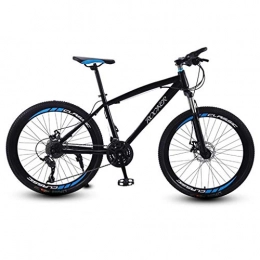 WGYDREAM Bicicletas de montaña Bicicleta Montaña MTB MTB / Bicicletas, suspensión delantera y doble freno de disco, marco de acero al carbono, ruedas de radios de 26 pulgadas Bicicleta de Montaña ( Color : Black , Size : 24 Speed )