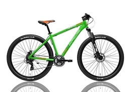 CASCELLA Bicicletas de montaña Bicicleta MTB 27, 5 casco XNC con freno de disco mecánico SHIMANO 21 V verde (L)