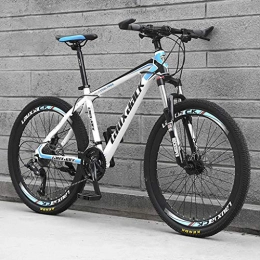 ZRN Bicicletas de montaña Bicicletas de montaña para hombres y mujeres de 24 / 26 pulgadas, bicicleta de acero con alto contenido de carbono, ciclismo deportivo al aire libre, bicicleta de montaña con asiento ajustable con sus