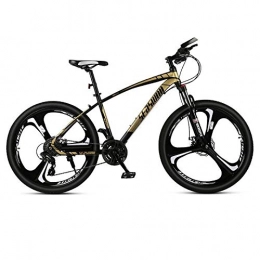 RSJK Bicicleta Bicicletas para Adultos Bicicletas de montaña Todo Terreno Sistema de transmisin 21-30 Ruedas de aleacin de Aluminio de 26 Pulgadas Cuadro de Acero al Carbono Frenos de Disco Delanteros y Trasero
