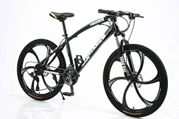  Bicicletas de montaña Bicicletta - Bicicleta de montaña (26 pulgadas, freno de disco, suspensión de horquilla Bicicletta (hexagonal, 24 pulgadas), color negro