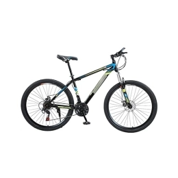  Bicicletas de montaña Bicycles for Adults 21-Speed Adult Student Riding Light Scooter Shock-Absorbing Double Disc Brake Mountain Bike (Color : Green)