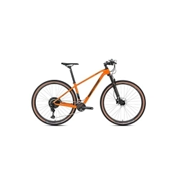   Bicycles for Adults 24 Speed MTB Carbon Fiber Mountain Bike with 2 * 12 Shifting 27.5 / 29 Inch Off-Road Bike (Color : Orange, Size : Small)