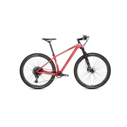  Bicicleta Bicycles for Adults Bicycle Oil Disc Brake Off-Road Carbon Fiber Mountain Bike Frame Aluminum Wheel (Color : Red, Size : Large)