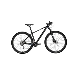  Bicicletas de montaña Bicycles for Adults Carbon Fiber Mountain Bike 27 Speed Mountain Bike Pneumatic Shock Fork Hydraulic (Color : Black, Size : Small)