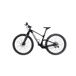   Bicycles for Adults Carbon Fiber Mountain Bike Thru-axle Hardtail Off-Road Bike (Color : Black, Size : XL(190cm Above))