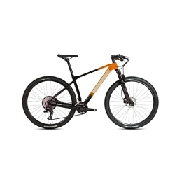  Bicycles for Adults Carbon Fiber Quick Release Mountain Bike Shift Bike Trail Bike (Color : Orange, Size : Large)