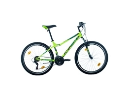 Bikesport Bicicleta Bikesport Parallax Bicicleta De montaña Doble suspensión 26 Ruedas, Shimano 18 velocidades (Black Neon Green)