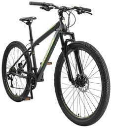 BIKESTAR Bicicleta BIKESTAR Bicicleta de montaña Hardtail, 21 Marchas Shimano 27.5" Pulgadas | Mountainbike con Frenos de Disco Cuadro 17" MTB Negro