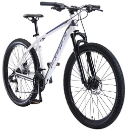 BIKESTAR Bicicleta BIKESTAR Bicicleta de montaña Hardtail de Aluminio, 21 Marchas Shimano 27.5" Pulgadas | Mountainbike con Frenos de Disco Cuadro 18" MTB | Blanco