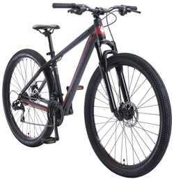 BIKESTAR Bicicleta BIKESTAR Bicicleta de montaña Hardtail de Aluminio, 21 Marchas Shimano 29" Pulgadas | Mountainbike con Frenos de Disco Cuadro 17" MTB | Negro Rojo