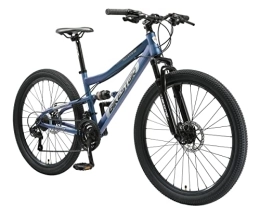 BIKESTAR Bicicletas de montaña BIKESTAR Bicicleta de montaña Suspensión Doble Completa 26 Pulgadas | Cuadro 15" Cambio Shimano de 21 velocidades, Freno de Disco, Fully MTB Azul