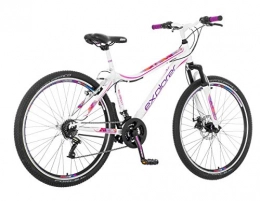 breluxx Bicicletas de montaña breluxx Venera Sport Tea 2019 - Bicicleta de montaña para Mujer, 26 Pulgadas, 21 velocidades, Freno de Disco, suspensión Frontal, Incluye Guardabarros y reflectores