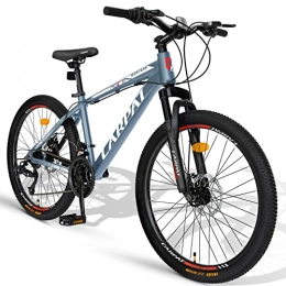 CARPAT SPORT Bicicletas de montaña Carpat Sport Bicicleta de montaña de 26 pulgadas de aluminio, cambio Shimano de 21 velocidades, freno de disco, para adultos, color azul